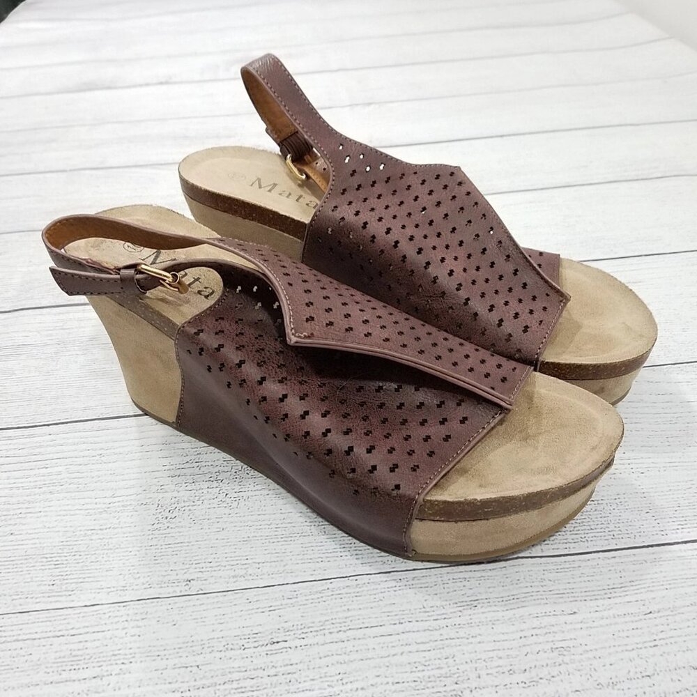 Mata Wedge Sandals Womens Size 10
